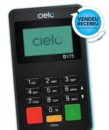 Cielo Mini Zip - Vendeu recebeu na mesma hora, na conta digital Cielo
