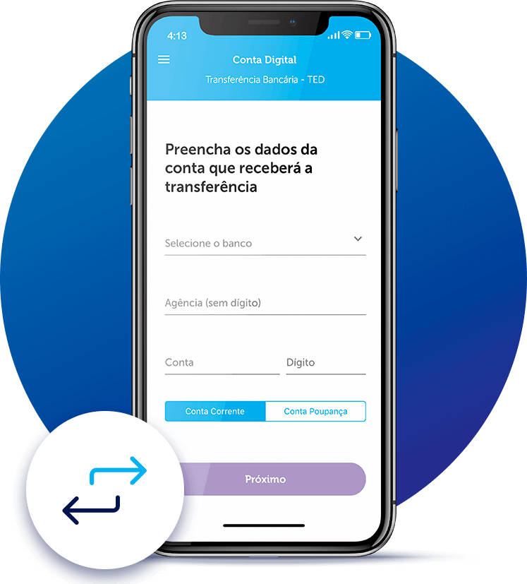 Conta Digital – Transferir Saldo para Outra Conta Bancária