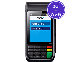 Máquina de Cartão de Débito ou Crédito com 3G/WiFi