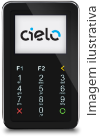 Máquina App Cielo Mobile com leitor de cartão
