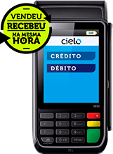 Maquininha de cartão Cielo Flash - realize cobranças e ofereça recarga de celular