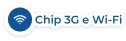 Selo Chip 3G e Wi-Fi.