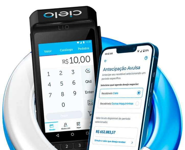 Antecipação de Recebíveis na maquininha e no celular
