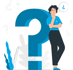 Ilustração com desenho de uma mulher com dúvida