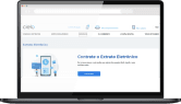 Tela de contrato do extrato eletrônico